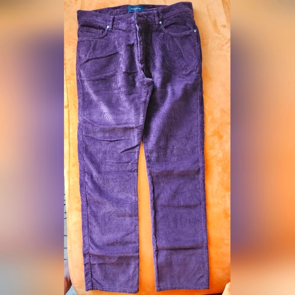 Ermenegildo Zegna men's deep purple curdoroy sz 34